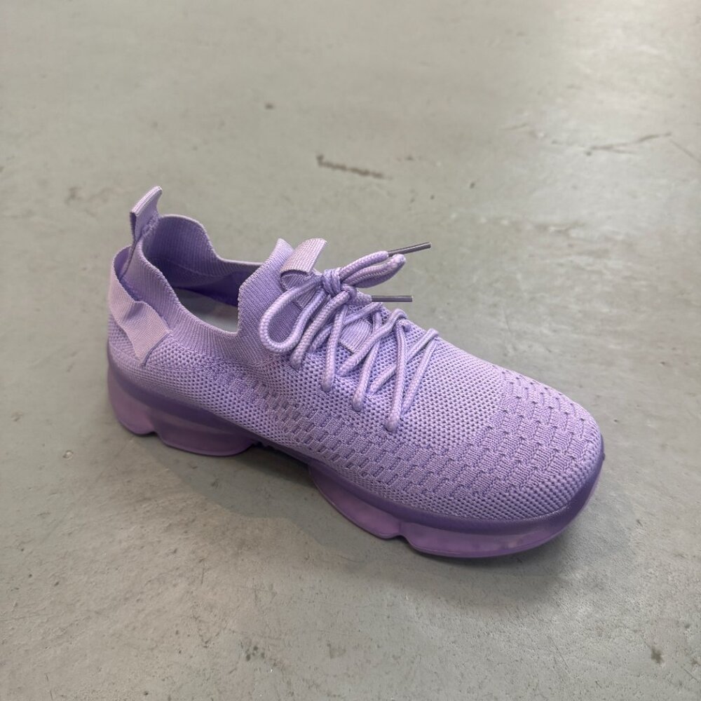 Womens Walking Running Shoes Air Cushion Sneakers Fashion Tennis 1942 purple